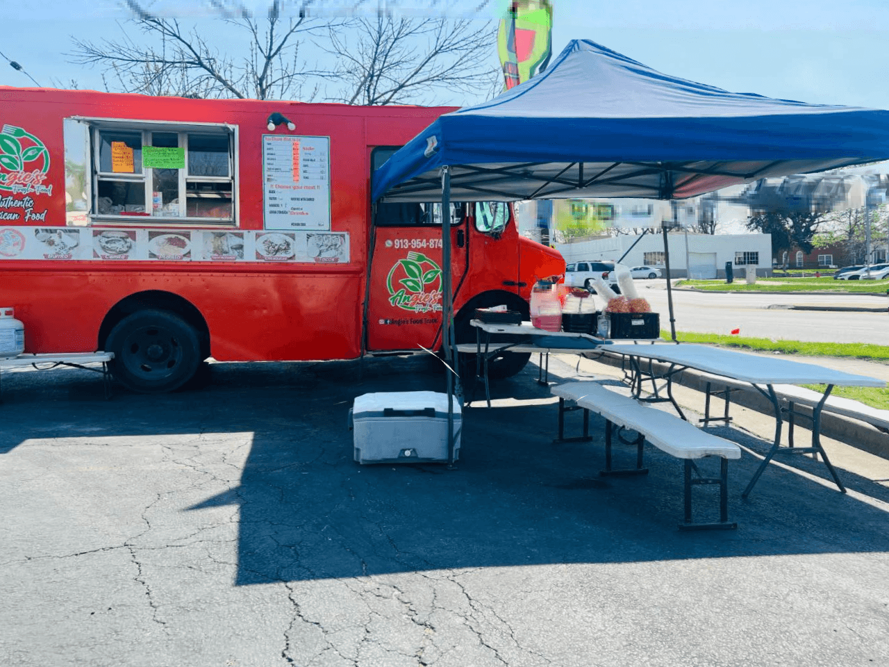 Angie’s Food Truck on the street in Kansas City